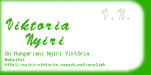 viktoria nyiri business card